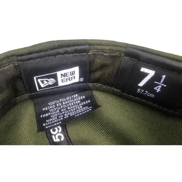 New Era 59Fifty New York Yankees Military Green Camo Fitted Hat 7 1/8 - Picture 9 of 10